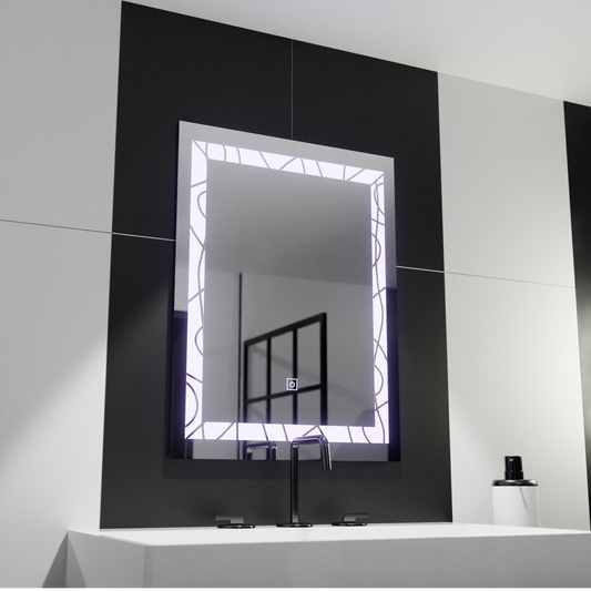 Oglinda LED Rectangulara 60x80cm Deco Frame Basic Touch