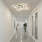 Lustra LED Alejandro cu Telecomanda, 73W, 4 Flori, Lumina Dimabila Rece/Calda/Neutra, Crom