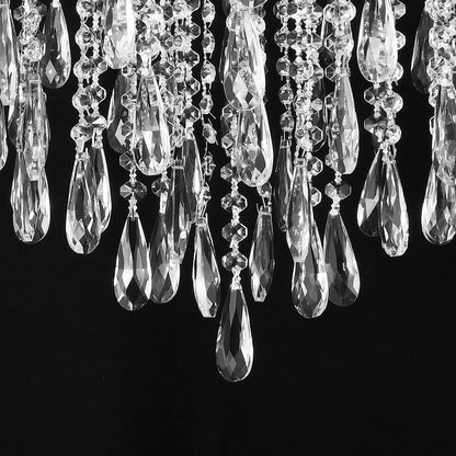 Candelabru Cristal CC9324/5CH, 5x E14, Diametru 49cm, Crom