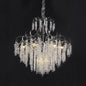 Candelabru Cristal PUBU Eleganza, 5x E14, Diametru 50cm, Crom