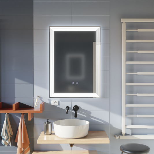 Oglinda LED Rectangulara, Dezaburire, 50x70cm, ADIS Basic Touch