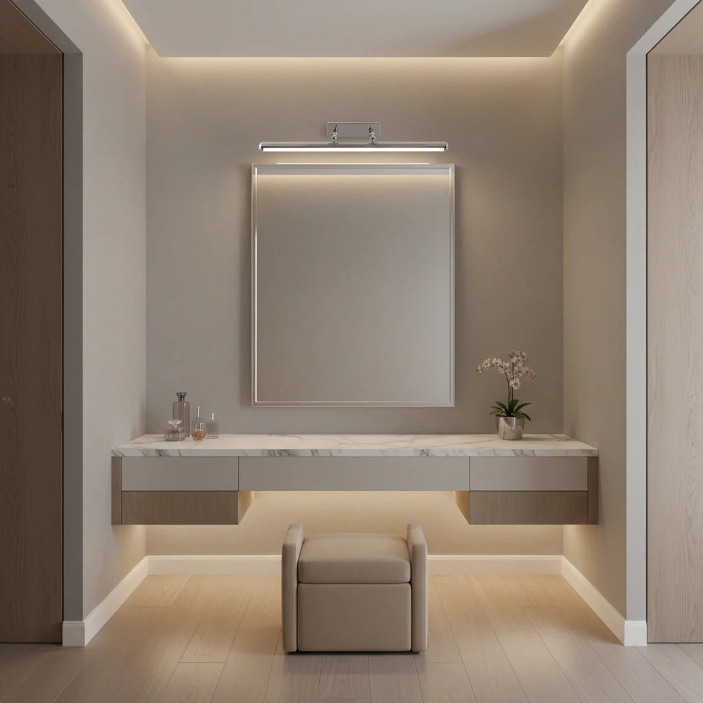 Aplica LED de Baie, BALATON, 11W, liniara, lumina Neutra, Crom Lucios