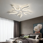 Lustra LED cu telecomanda SAKURA, 60W, 5 Petale, lumina Rece/Calda/Neutra, Dimabila, Alb – lustră LED, culoare albă, cu