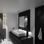Oglinda LED Rectangulara, 80x60cm, Harmonie MotionGlow Marcello, Sistem Dezaburire, Termometru si Ceas, Lupa Cosmetica, Dimabila