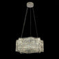 Candelabru Cristal LED cu Telecomanda Regalis, Lungime 58cm, Crom Lucios, Inaltime Reglabila