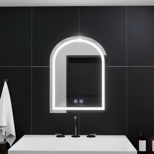 Oglinda LED Arcata 60x80cm, Arco Touch, Sistem Dezaburire, Dimabila