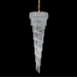 Candelabru Cristal CC110/600x1800CH , 28xE14, Diametru 60cm, Inaltime 180cm, Crom si Argintiu, Inaltime Reglabila, Design Elegant