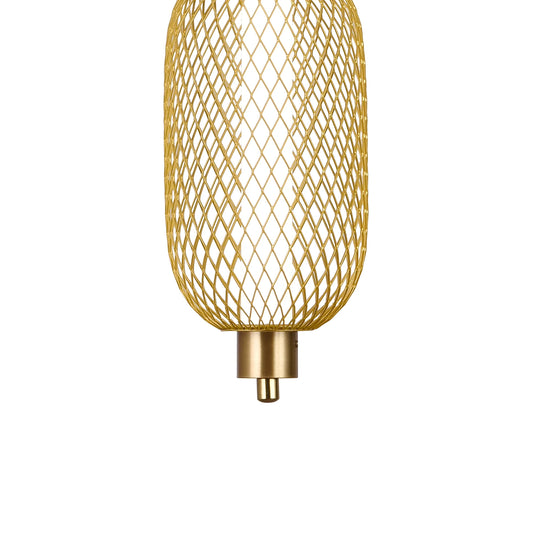 Lustra LED Suspendata LM551/4GD, 24W, Lumina 3000/4000/6000K, Auriu, Inaltime Reglabila