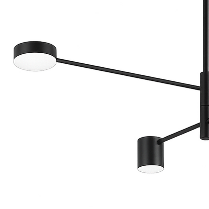 Lustra LED Gelius Minimalist 48W Lumina Rece/Calda/Neutra Negru