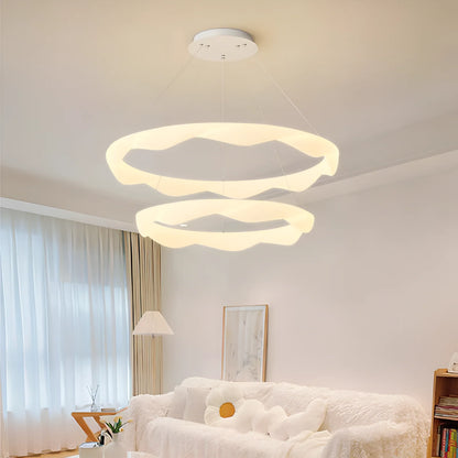 Lustra LED, suspendata cu Telecomanda, AMADEO, 90W, Lumina Rece/Calda/Neutra, Dimabila, Inaltime Reglabila, Alb, LT271
