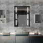 Oglinda LED Touch Erich S86/60X80 Sistem Dezaburire, Ceas si Temperatura 60x80 cm