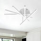 Lustra LED cu Telecomanda GIO, 65W, 5 Elemente, Lumina Rece/Clada/Neutra, Dimabila, Alb