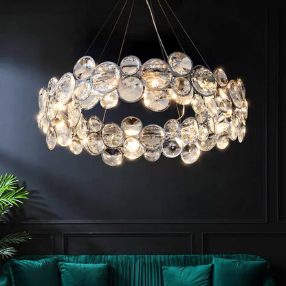 Candelabru Cristal Angelica 6XE14 Argintiu
