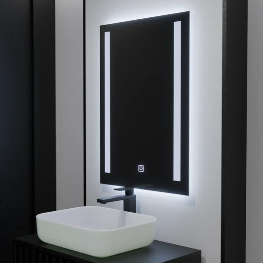 Oglinda LED Rectangulara 50x70cm Dual Light Basic Touch