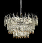 Candelabru Cristal CC6687/500CR 9x E14, Diametru 49cm, Crom Lucios, Inaltime Reglabil