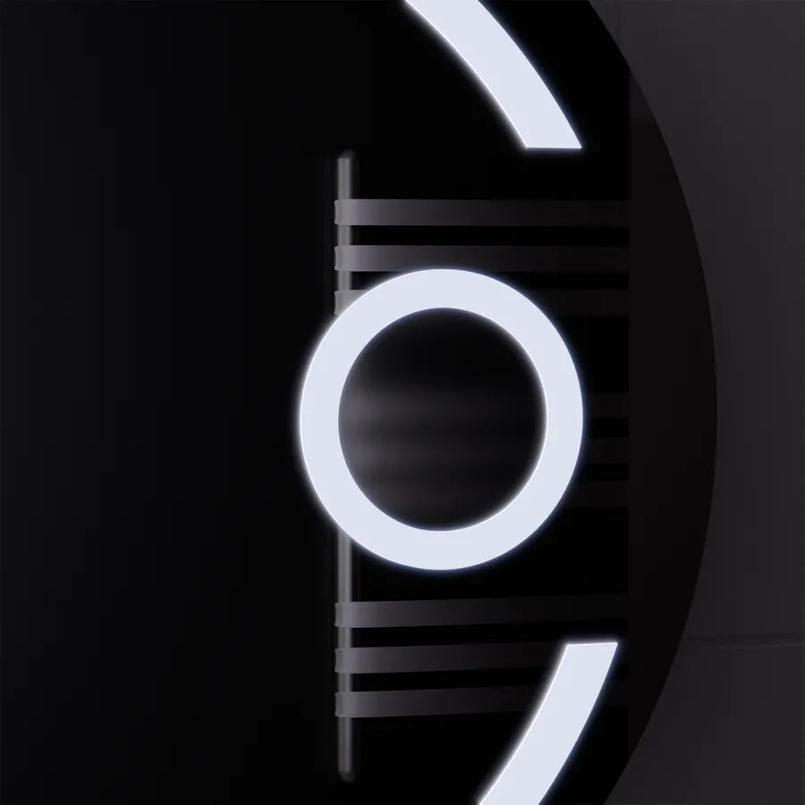Oglinda LED Rotunda 70 Visio MotionGlow Marcello, Lupa Cosmetica, Sistem Dezaburire, Termometru si Ceas, Dimabila