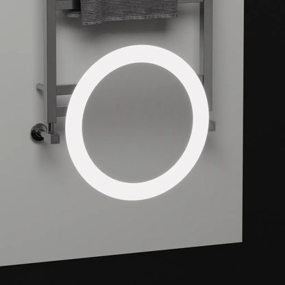 Oglinda LED Rectangulara 60x80 Precision MotionGlow Marcello, Lupa Cosmetica, Sistem Dezaburire, Termometru, Ceas, Dimabila
