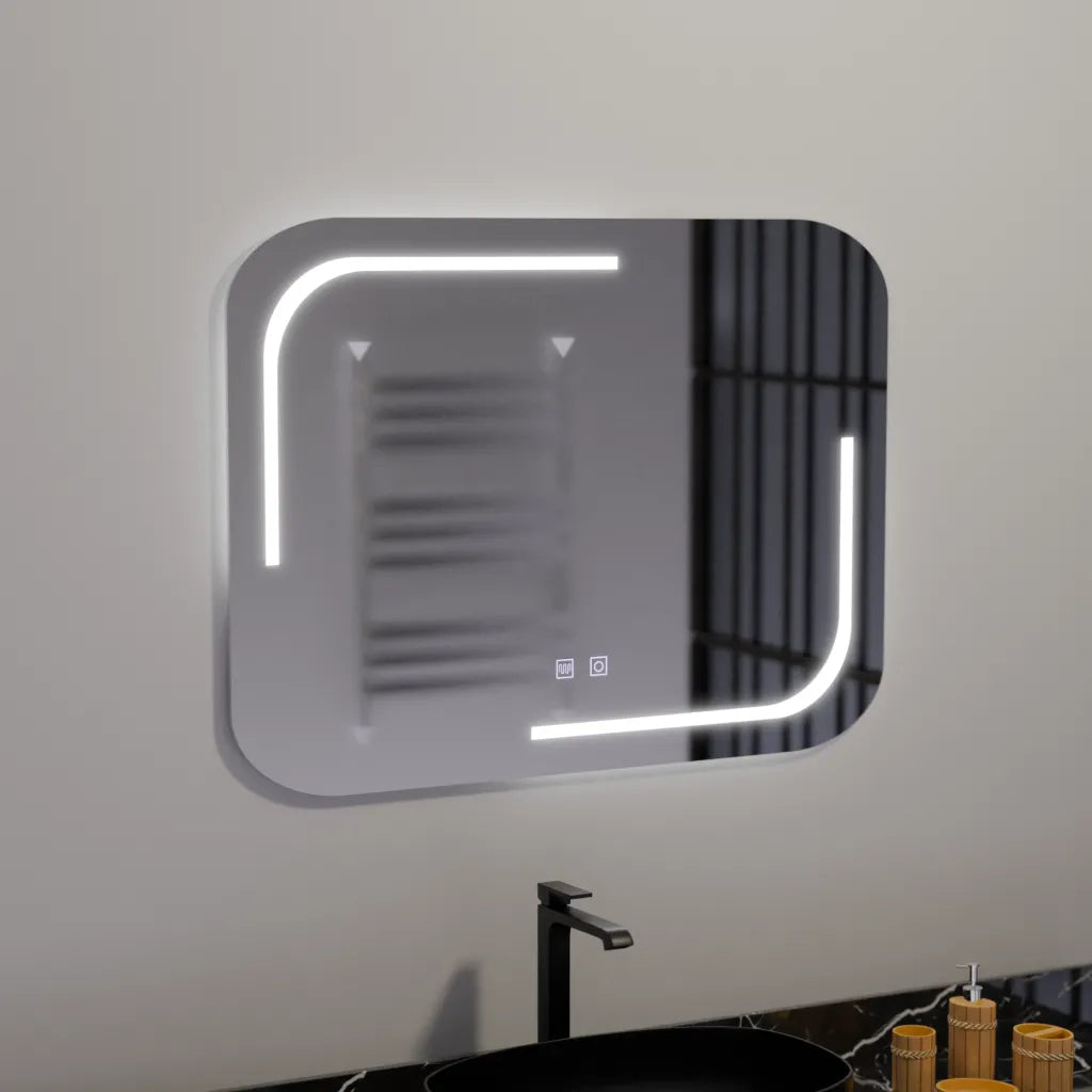 Oglinda LED Touch Retrica, functie Dezaburire, 80x60 cm