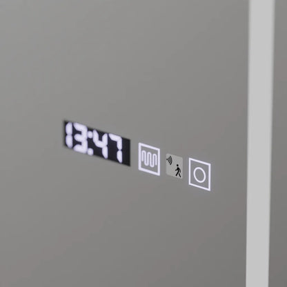 Oglinda LED Rectangula, 60x150cm, Bianca Senzor Radar Marcello, Sistem Dezaburire, Ceas & Termometru, Dimabila, Dressing