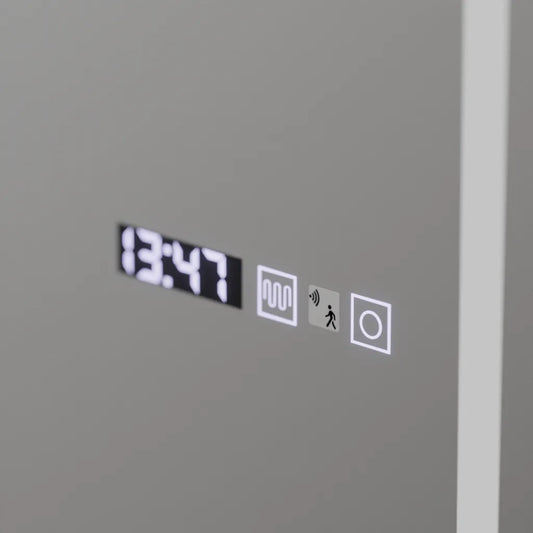 Oglinda LED Rectangula, 60x150cm, Bianca Senzor Radar Marcello, Sistem Dezaburire, Ceas & Termometru, Dimabila, Dressing