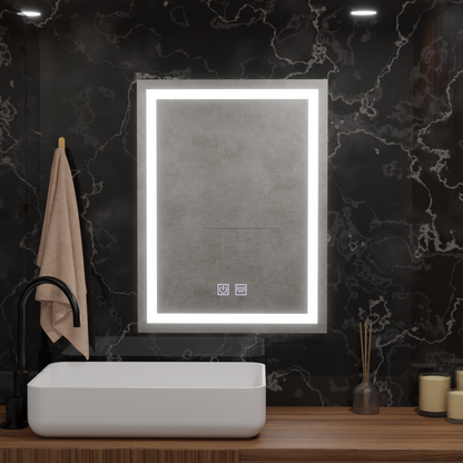 Oglinda LED Rectangulara 60x80cm Edge LUMINOUS Touch Sistem Dezaburire