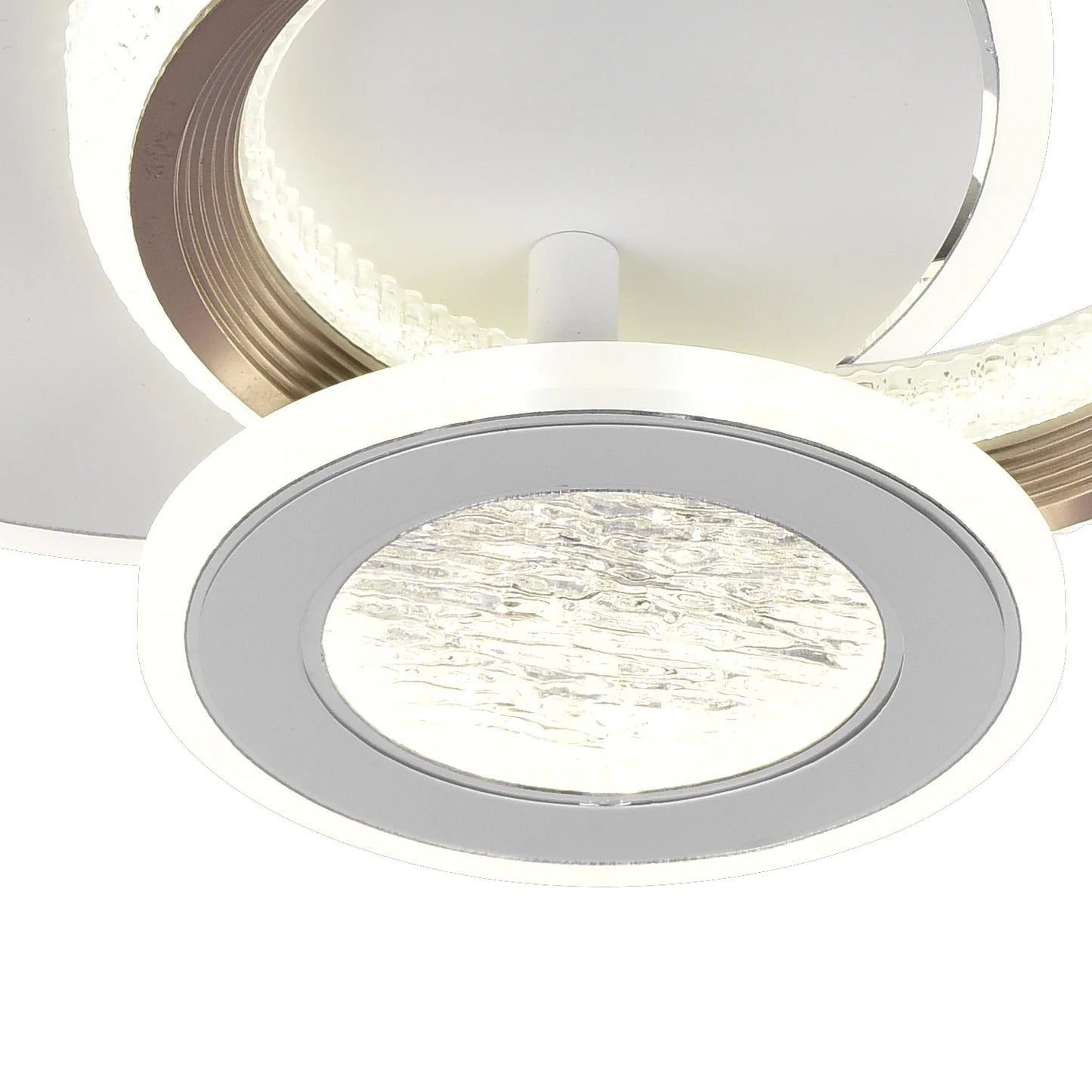 Lustra LED NYXORA 45W, 3 Cercuri, lumina Rece/Calda/Neutra, Negru
