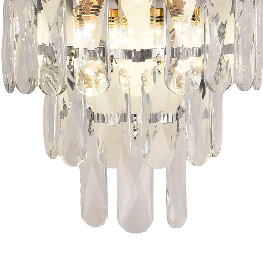 Aplica Cristal Juanita Argintiu
