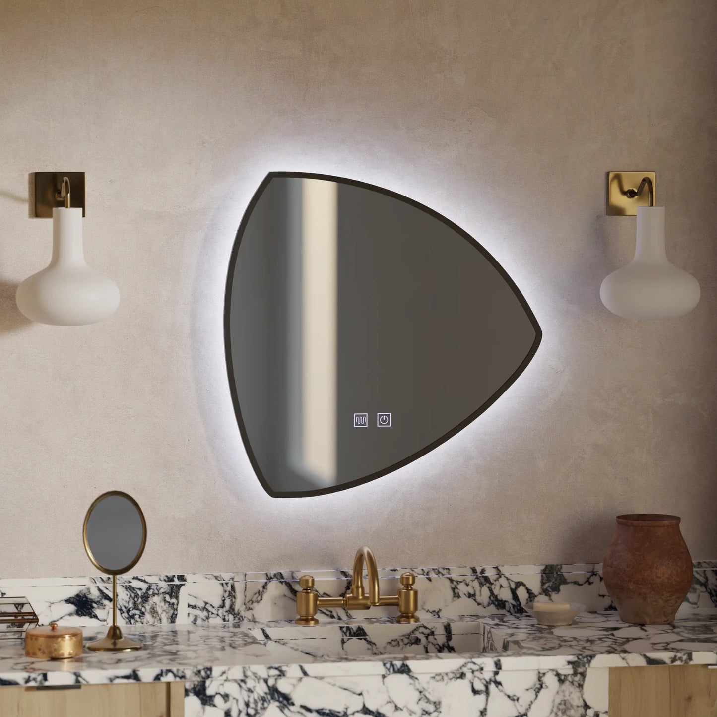Oglinda LED Touch Fiero Sistem Dezaburire 60X60cm