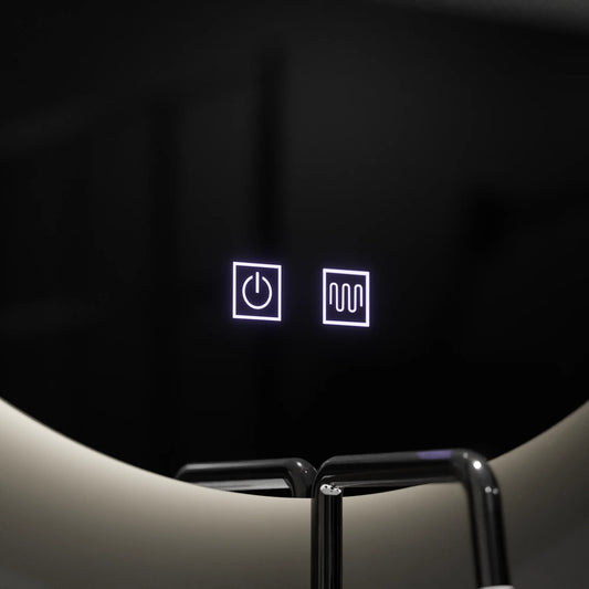 Oglinda LED Semiluna 54x60, Arcana Touch, Sistem Dezaburire, Dimabila