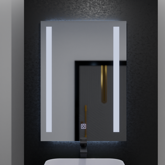 Oglinda LED Rectangulara 50x70cm Dual Light Basic Touch