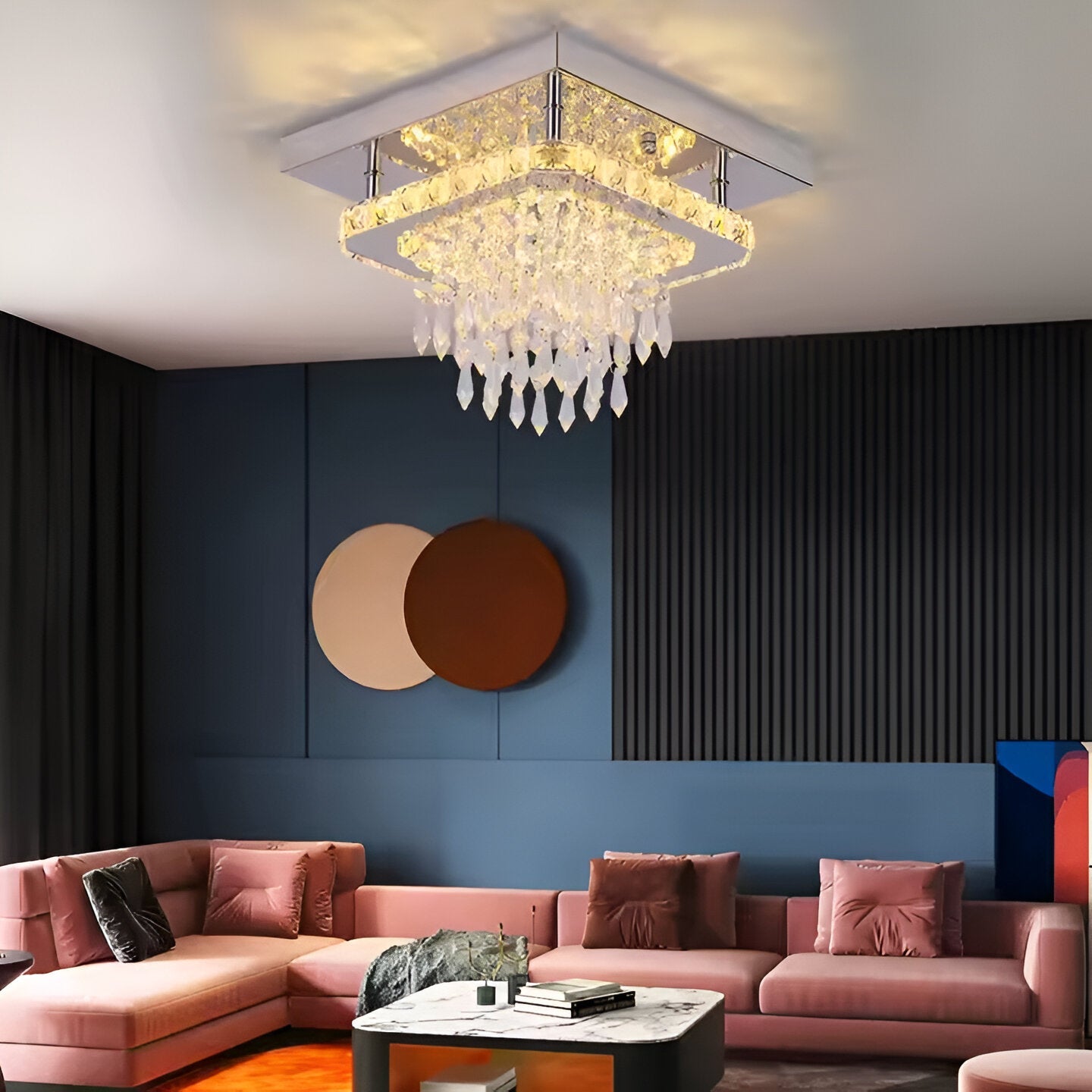 Candelabru LED Cristal Alberico 19W Crom Lucios