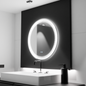 Oglinda LED Rotunda 70cm, Stellaire Touch, Sistem Dezaburire, Dimabila – oglindă LED, 70 cm – RegalStore, iluminat inter