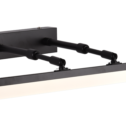 Aplica LED de Baie, MALAWI, 7W, liniara, lumina Neutra, Negru – aplică LED, culoare neagră – RegalStore, iluminat interi