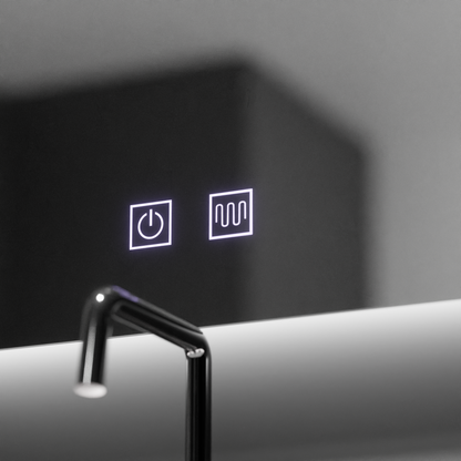 Oglinda LED Semiluna, 60x54, Soluna Touch, Sistem Dezaburire, Dimabila