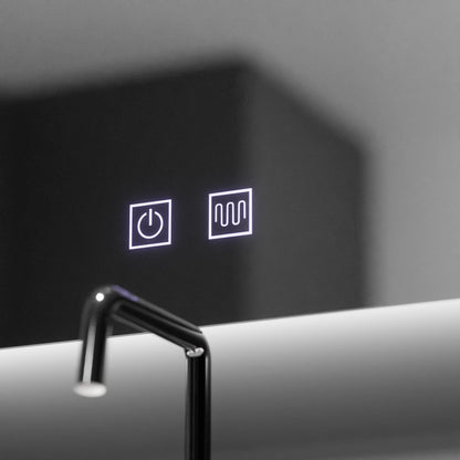 Oglinda LED Semiluna, 60x54, Soluna Touch, Sistem Dezaburire, Dimabila