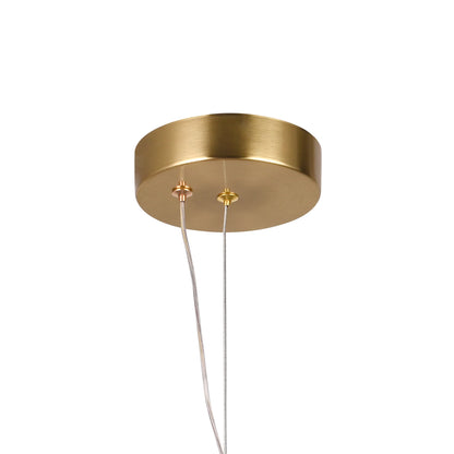 Lustra LED Suspendata LM551/4GD, 24W, Lumina 3000/4000/6000K, Auriu, Inaltime Reglabila