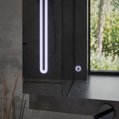 Dulap Ingrid Cu Oglinda LED DBP127 80x70 Alb