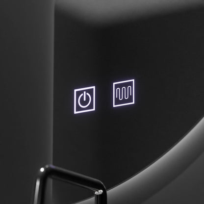 Oglinda LED Semiluna 50x100cm, Arcuat Touch, Sistem Dezaburire, Dimabila