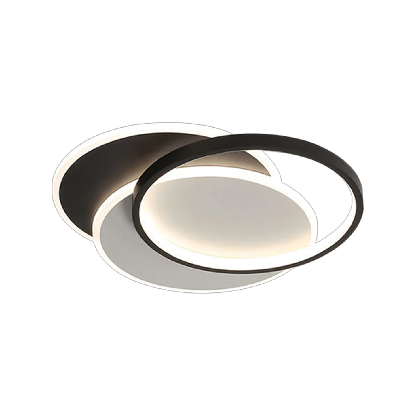 Lustra LED cu telecomanda CHIARA 76W, 3 Cercuri, lumina Rece/Calda/Neutra, Dimabila, Negru