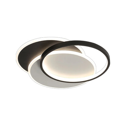 Lustra LED cu telecomanda CHIARA 76W, 3 Cercuri, lumina Rece/Calda/Neutra, Dimabila, Negru