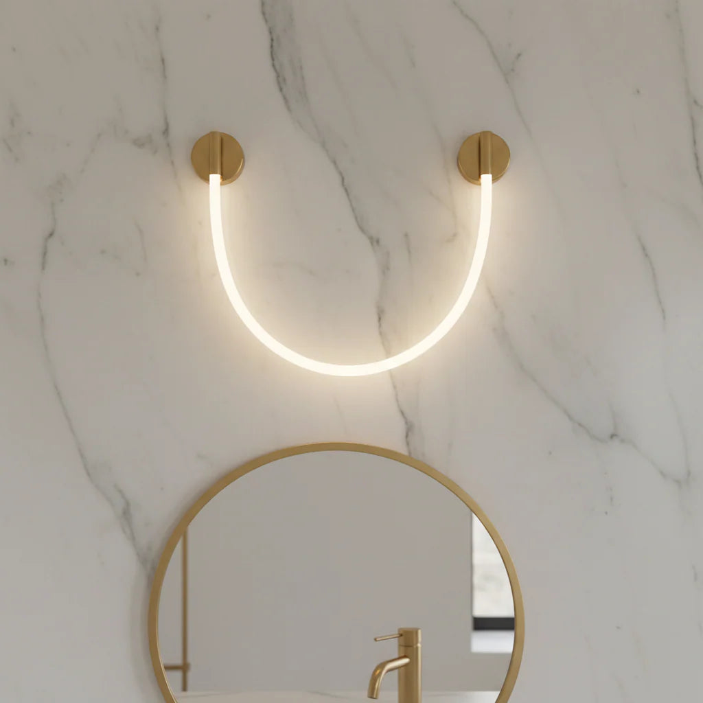 Aplica LED de Perete, 50cm, 3000K/4000K/6000K, Auriu