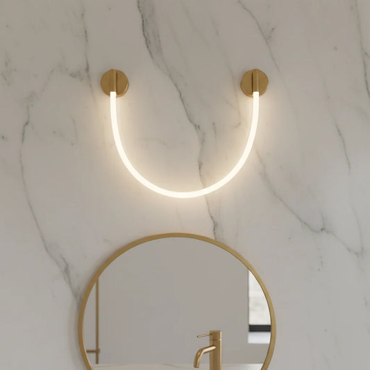 Aplica LED de Perete, 50cm, 3000K/4000K/6000K, Auriu