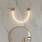 Aplica LED de Perete, 50cm, 3000K/4000K/6000K, Auriu