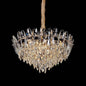 Candelabru Cristal, CC8896/600GD 11xE14, Diametru 60cm, Auriu Lucios, Inaltime Reglabila, Metal si Cristal