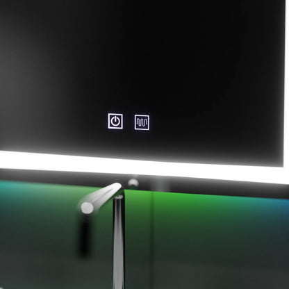 Oglinda LED Rectangulara 60X80cm, Spectrum Touch, RGB, Sistem Dezaburire