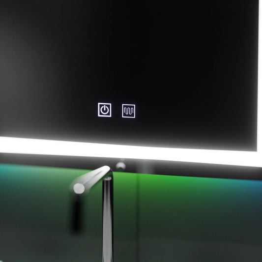 Oglinda LED Rectangulara 60X80cm, Spectrum Touch, RGB, Sistem Dezaburire