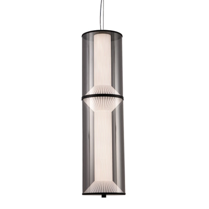 Lustra LED Suspendata cu Telecomanda 48W, LM511/2BK, Inaltime Reglabila, Lumina Calda/Rece/Neutra, Negru, Metal