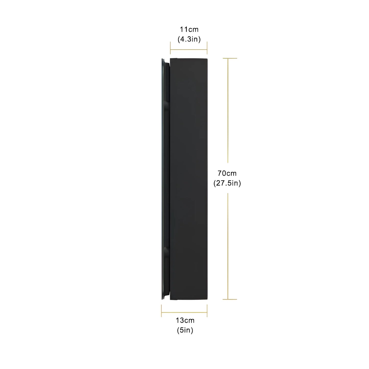 Oglinda LED cu Dulap STRATO 75x70 cm Alb – Iluminare Completa si Depozitare Spatioasa