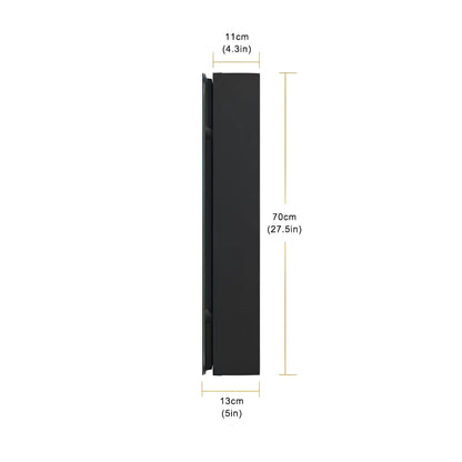 Oglinda LED cu Dulap STRATO 75x70 cm Alb – Iluminare Completa si Depozitare Spatioasa