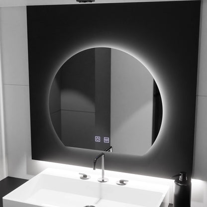 Oglinda LED Semiluna, 60x54, Soluna Touch, Sistem Dezaburire, Dimabila